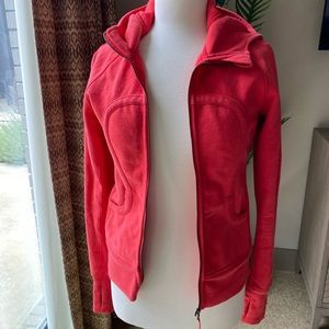 Lululemon Workout Jacket. Orange/ Red. Size 6